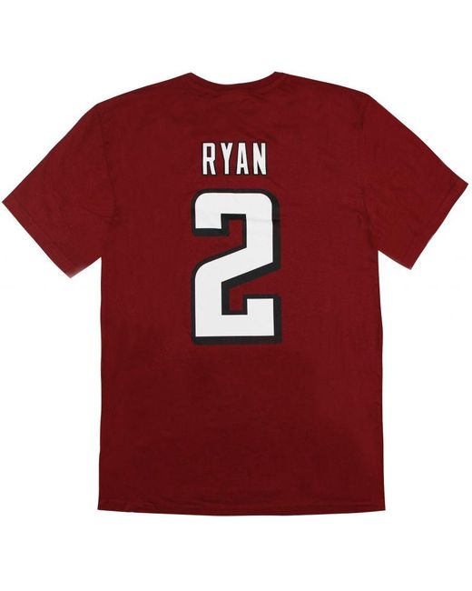 Fanatics Red Nfl Atlanta Falcons Matt Ryan 2 T-Shirt for men
