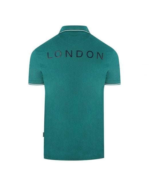 Aquascutum Green Aldis Crest Polo Shirt Cotton for men