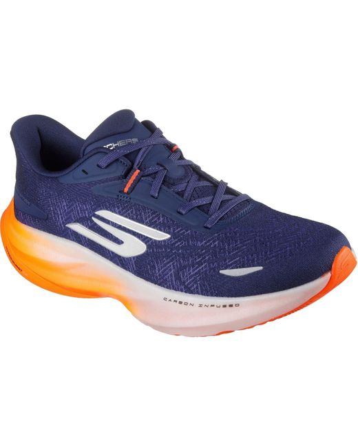 Skechers Blue Performance Go Run Ride 12 Textile Trainers for men