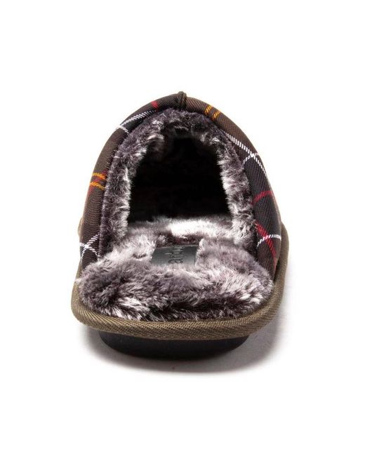 Barbour Brown Young Slippers for men