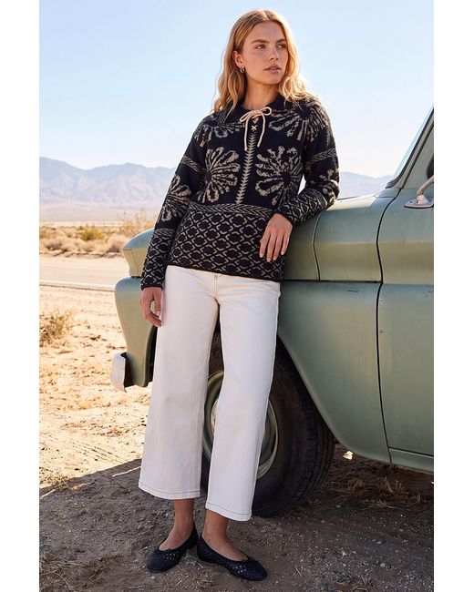 Roman Black Floral Jacquard Knit Jumper