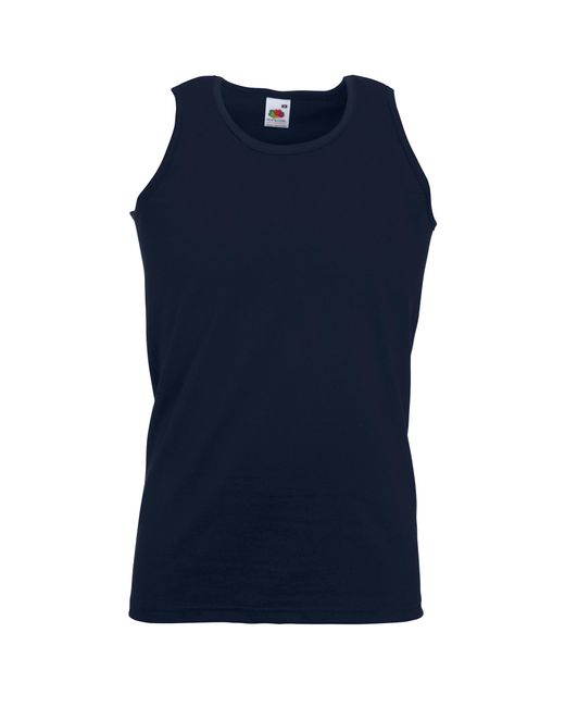 Fruit Of The Loom Atletisch Mouwloos Hemd / Tanktop (donker Marine) in het Blue voor heren