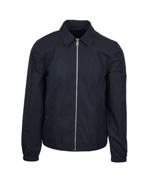 Paul Smith Blue Coach Jacket Cotton for men