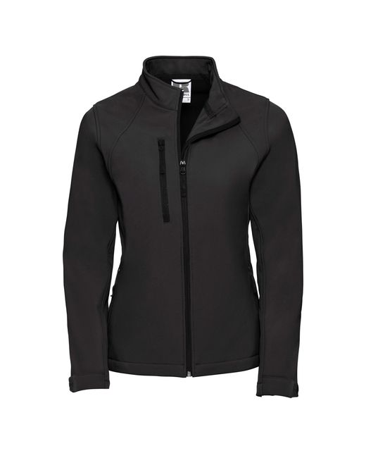 Russell Black Ladies Soft Shell Jacket