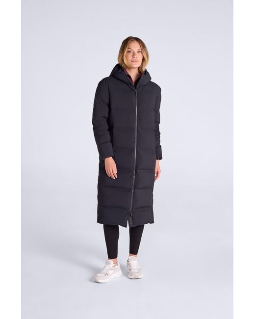 Mountain Warehouse Blue 'Cosi Cloud' Down Coat Water Resistant Zip Up Long Puffer Winter Jacket Fabric