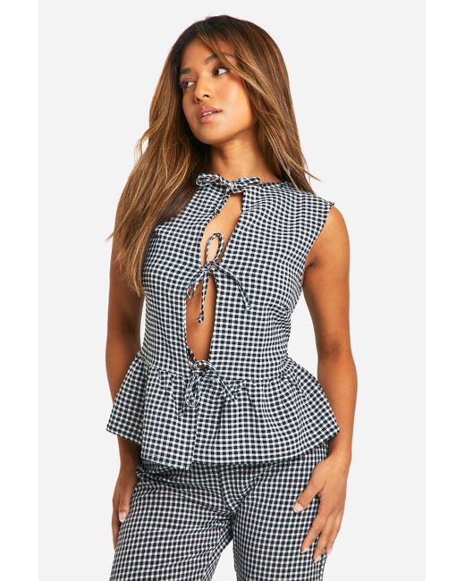 boohoo peplum top