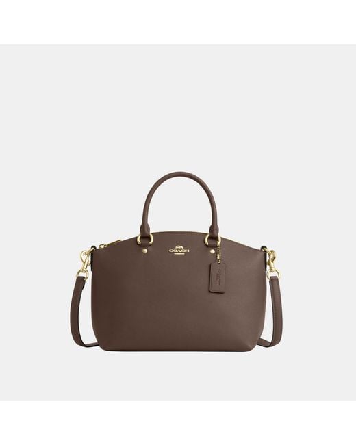 COACH Brown Sadie Satchel Bag