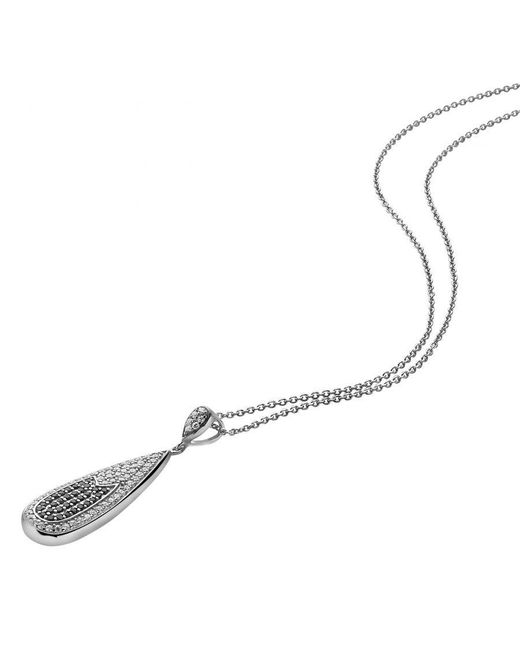 Orphelia Metallic 925 Sterling Set: Chain-Pendant + Earrings