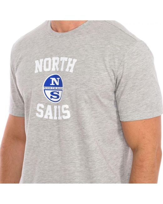 North Sails T-shirt Korte Mouw 9024000 Man in het Gray voor heren