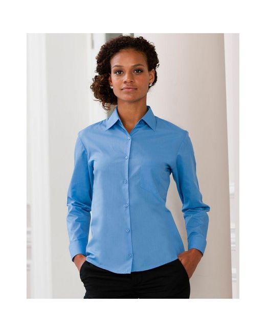 Russell Blue Collection Ladies/ Long Sleeve Shirt (Corporate)