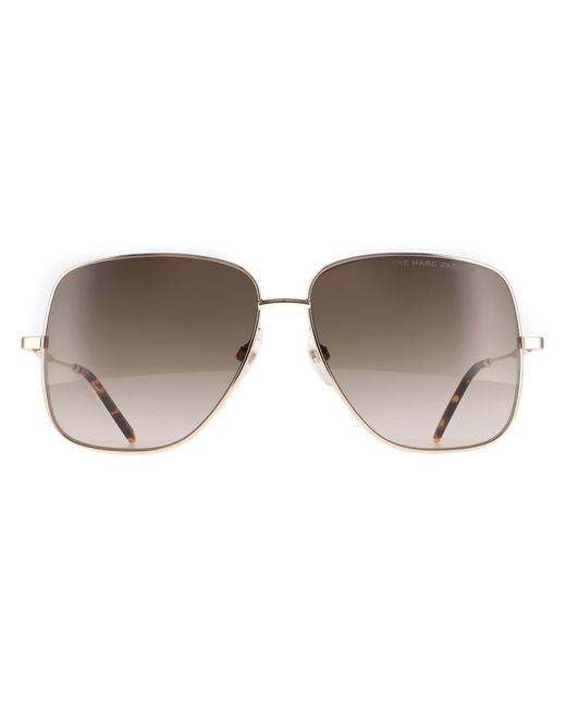 Marc Jacobs Brown Square Dark Gradient 619/S Metal