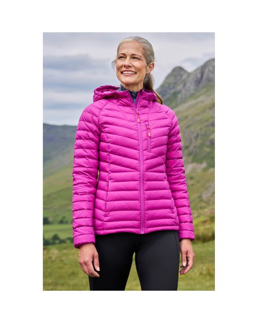 Mountain Warehouse Pink Ladies Skyline Extreme Hydrophobic Down Jacket