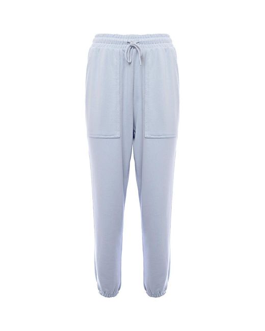 PUMA Blue Pale Downtown Joggers With Checkerboard Pocket