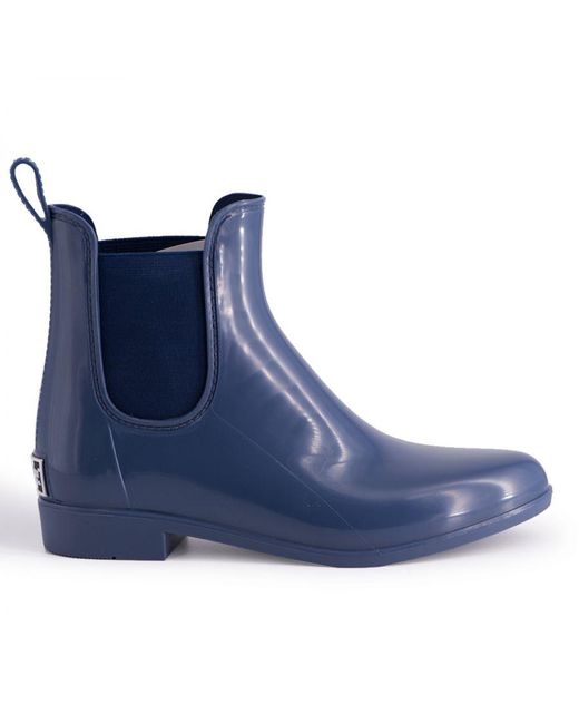 Aus Wooli Blue Australia Rainboots With Sheepskin Insole Included Leather