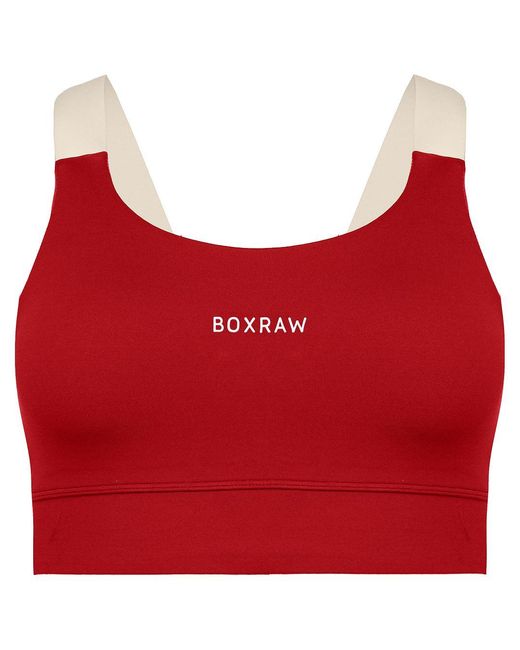 BOXRAW Red Alicia Sports Bra