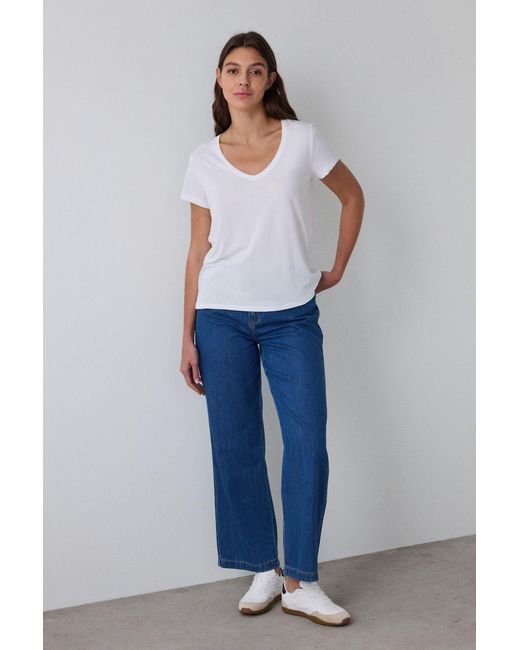 Penti Blue V Neck Short Sleeve T-Shirt