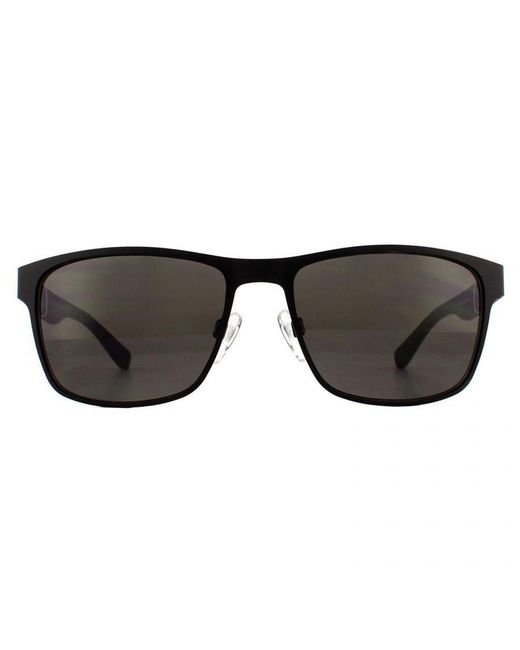 Tommy Hilfiger Black Rectangle Sunglasses Metal for men