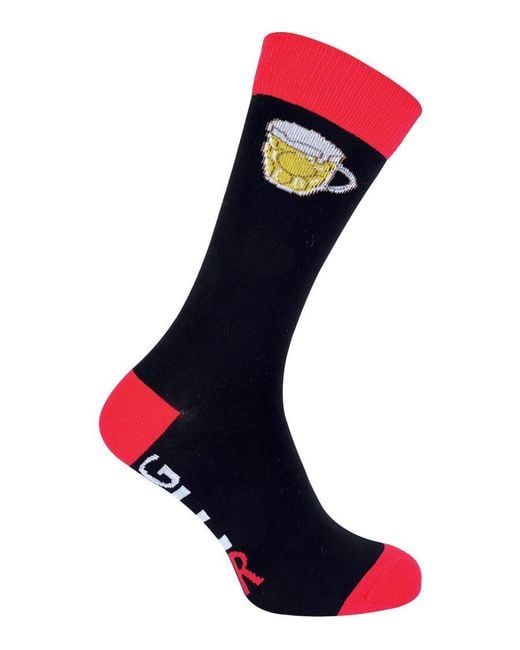 Sock Snob Red If You Can Read This Socks Bring Me Beer for men