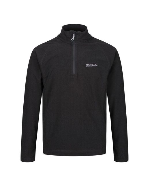 Regatta Black Great Outdoors Montes Funnel Neck Fleece Jumper for men