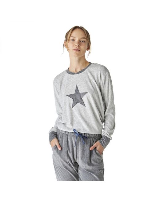 J&j Brothers Gray Winter Pajamas Long Sleeve Velvet Jjbep1700