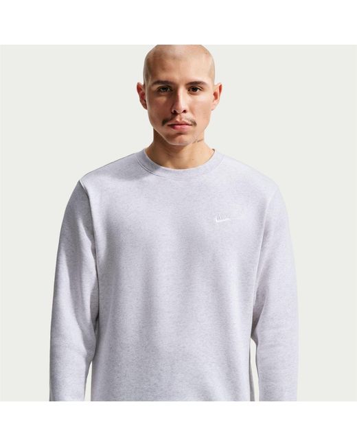 Nike White Sportswear Club Crew for men