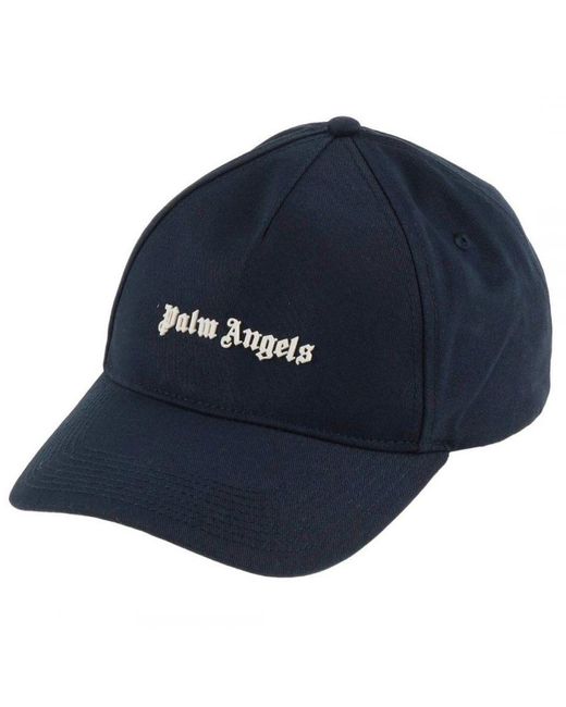 Palm Angels Blue Logo Cap for men