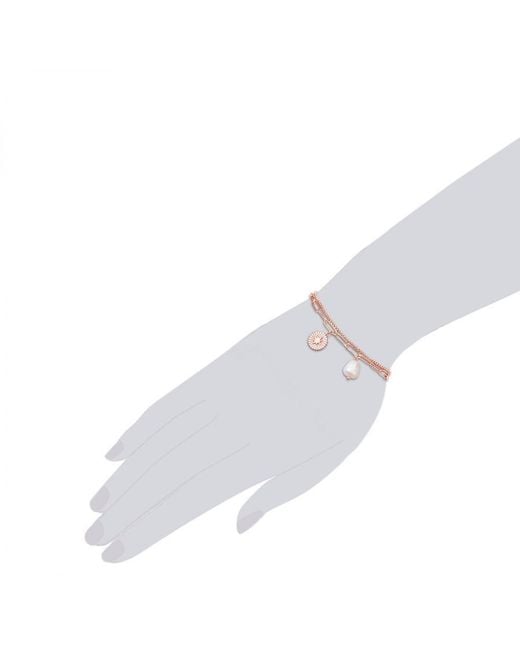 Valero Pearls Metallic Bracelet Stainless Steel Freshwater Cultured Pearl