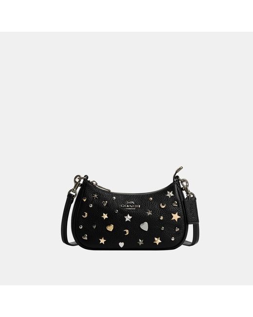 COACH Black Teri Mini Crossbody With Rivets