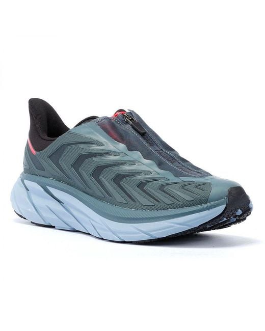 Hoka One One Blue Project Clifton Goblin Graphite Sneakers