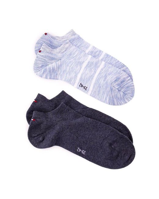Tommy Hilfiger Blue 2 Pack Trainer Socks for men