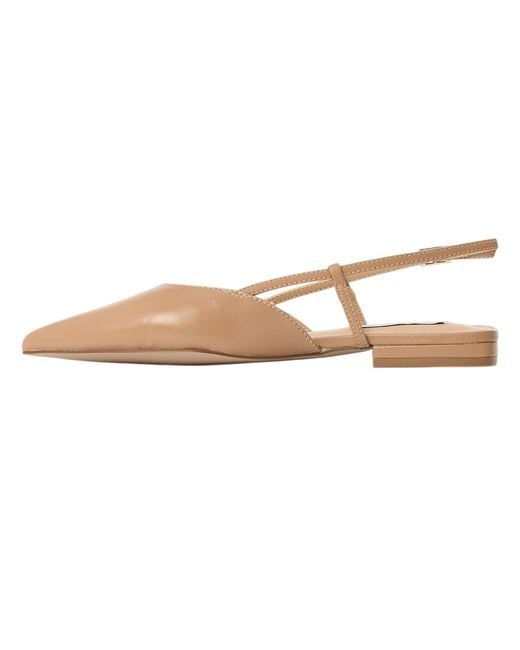 Steve Madden Brown Ladies Spencer Leather Sling Back Sandals