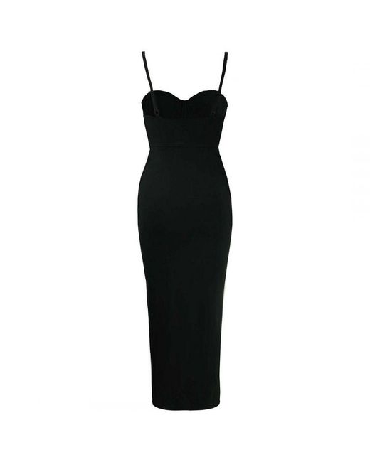 PUMA Black X Rihanna Fenty Front Ruched Cut Out Dress 577296 01 Nylon