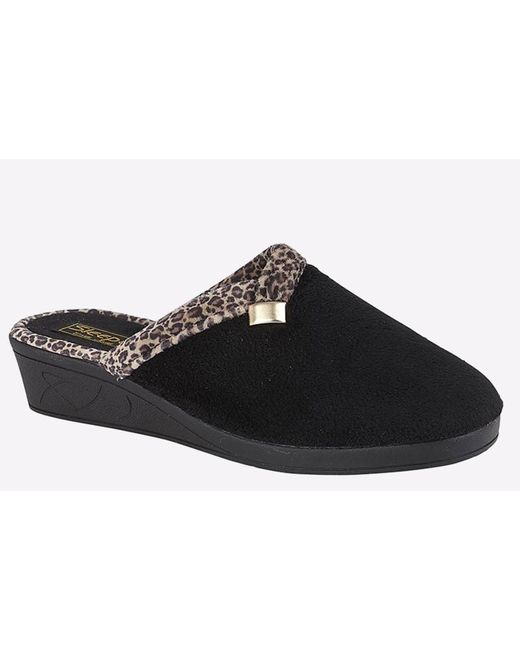 Sleeper Black Jackie Mule Slippers