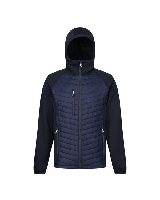 Regatta Blue Navigate Quilted Hybrid Jacket /Slate) for men