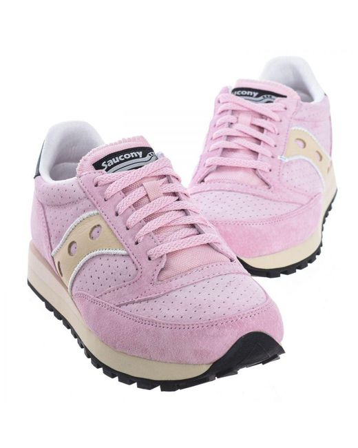 Saucony Pink Sports Shoes Jazz 81 Suade for men