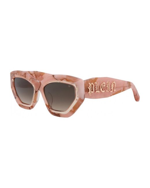 Philipp Plein Brown Spp099M 55 06Z8 Sunglasses