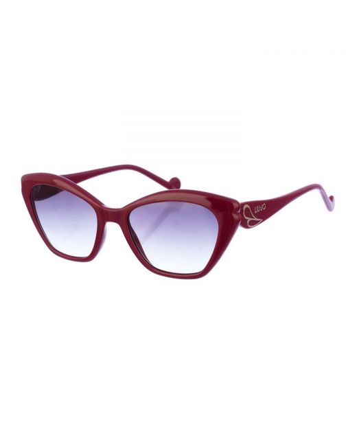 Liu Jo Purple Butterfly-Shaped Acetate Sunglasses Lj756S