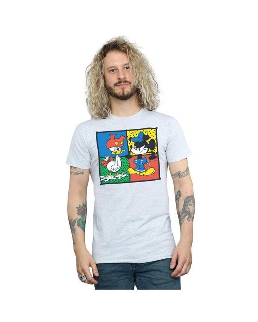 Disney Blue Mickey Mouse Donald Clothes Swap T-Shirt (Sports) for men