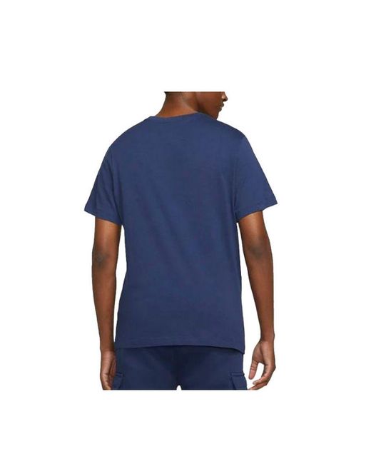 Nike Blue Multi Swoosh T-Shirt for men