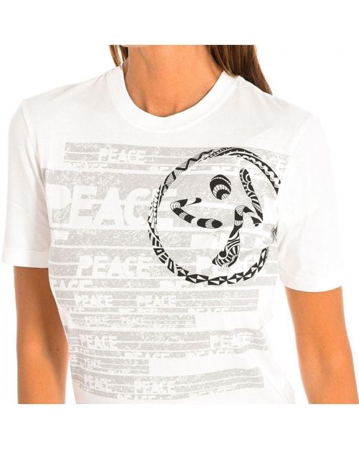 Zumba White Sports T-Shirt With Sleeves Z2T00216