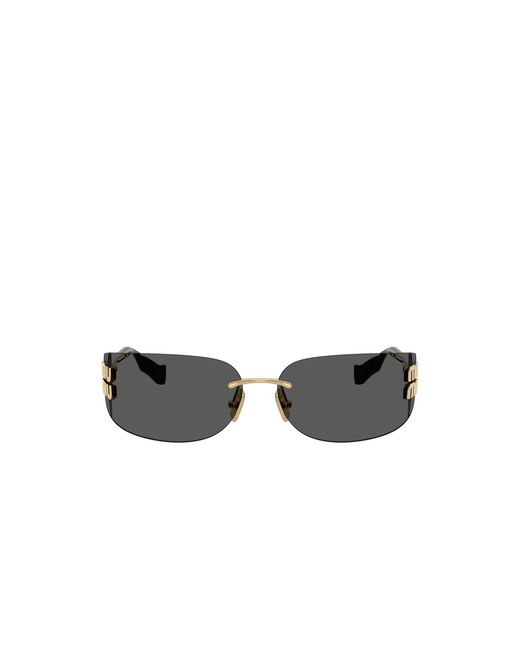 Miu Miu Black Sunglasses/ Metal