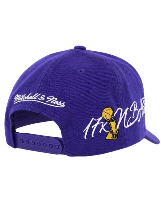 Mitchell & Ness Purple Nba Los Angeles Lakers Champ Wrap Pro Cap for men