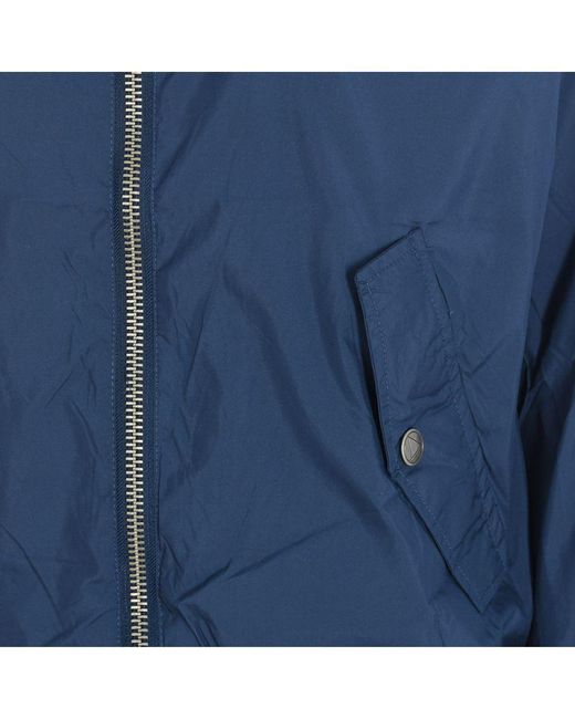 ELEVEN PARIS Blue Jairus Coat With Hidden Hood And Zipper 17s1ou02 Man Cotton for men