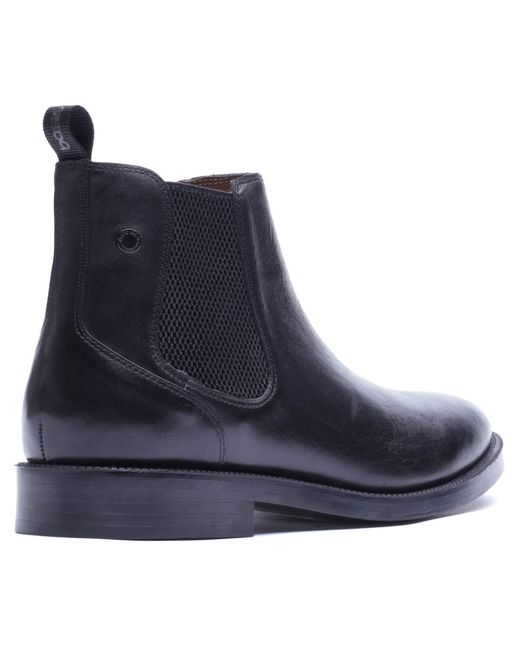 Base London Blue Enzo Leather Boots for men