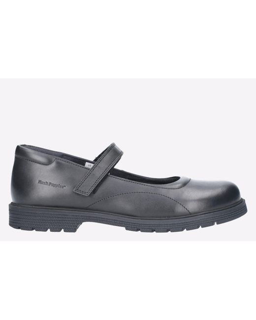 Hush Puppies Black Tally Leather Senior