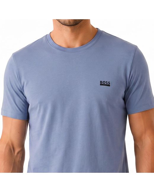Boss Blue Short Sleeve Cotton T-Shirt 50531401 for men