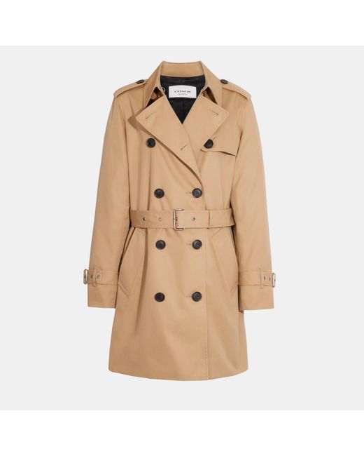COACH Natural Solid Mid Trench