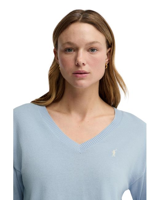 POLO CLUB Blue V-Neck Sweater Pullover18