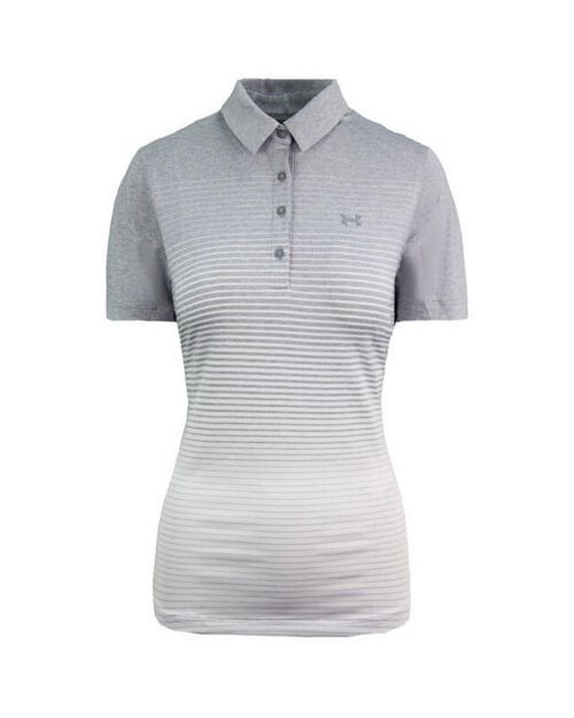 Under Armour Gray Heatgear Zinger Golf Polo Shirt
