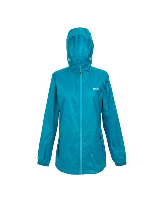 Regatta Blue Ladies Pack It Iii Waterproof Jacket (Exotic Plume)